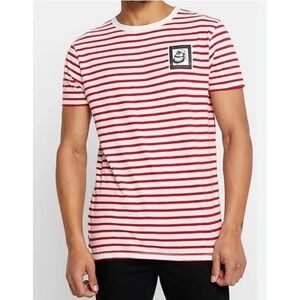 Scotch & Soda Brutus Ams Blauw Tshirt Sz Medium Nautical Striped Retro Amsterdam